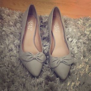 Franco sarto light gray heels